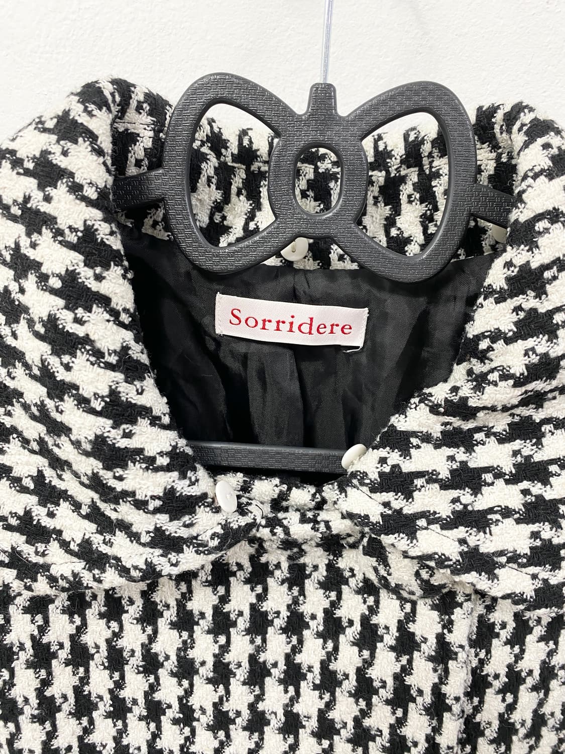 [SORRIDERE] 소리데레 깅엄체크 로걀 코트 상품이미지7