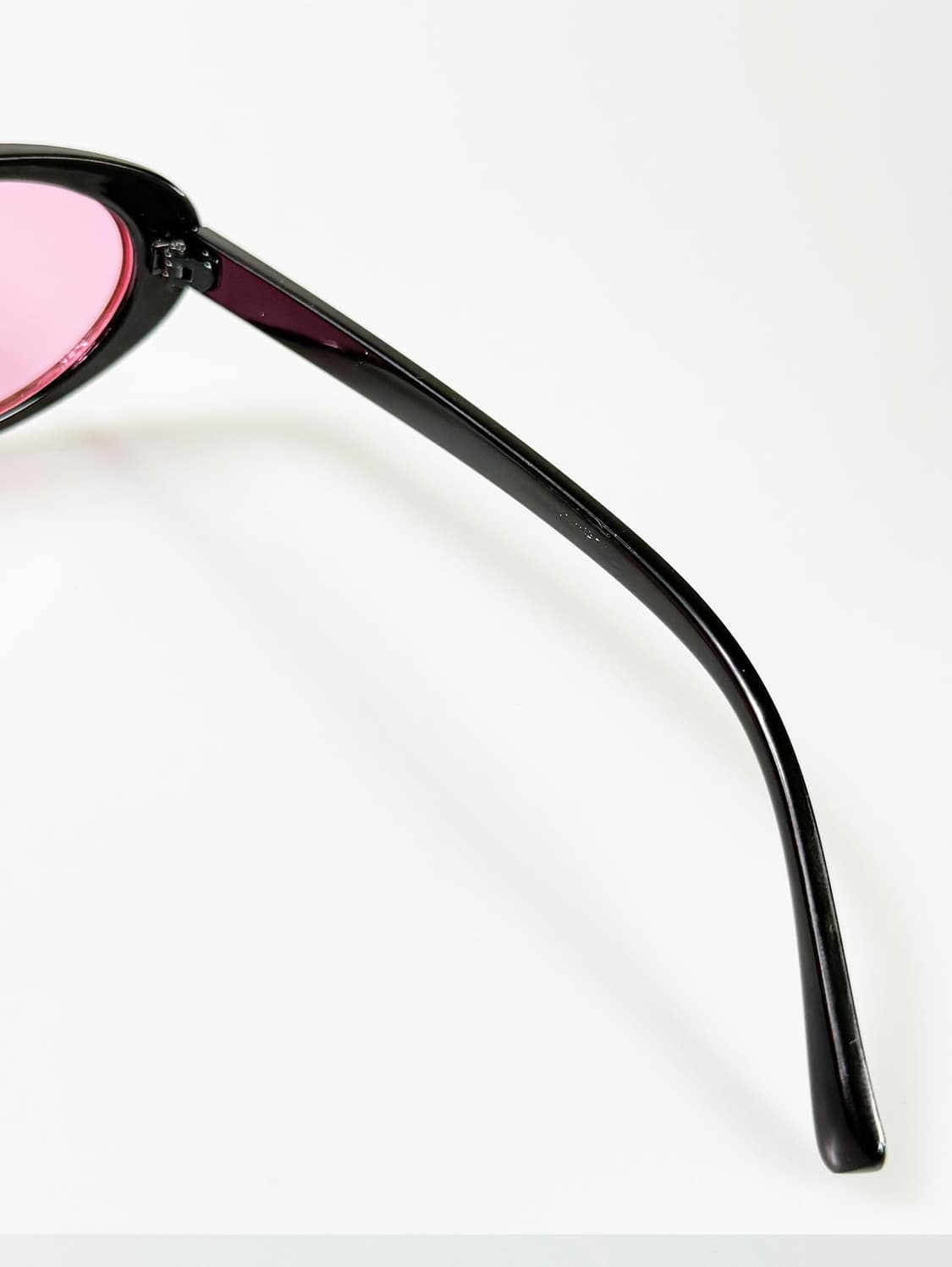 90s 블랙 캣아이 뿔테 프레임 빈티지 핑크 틴트 선글라스 상품이미지6