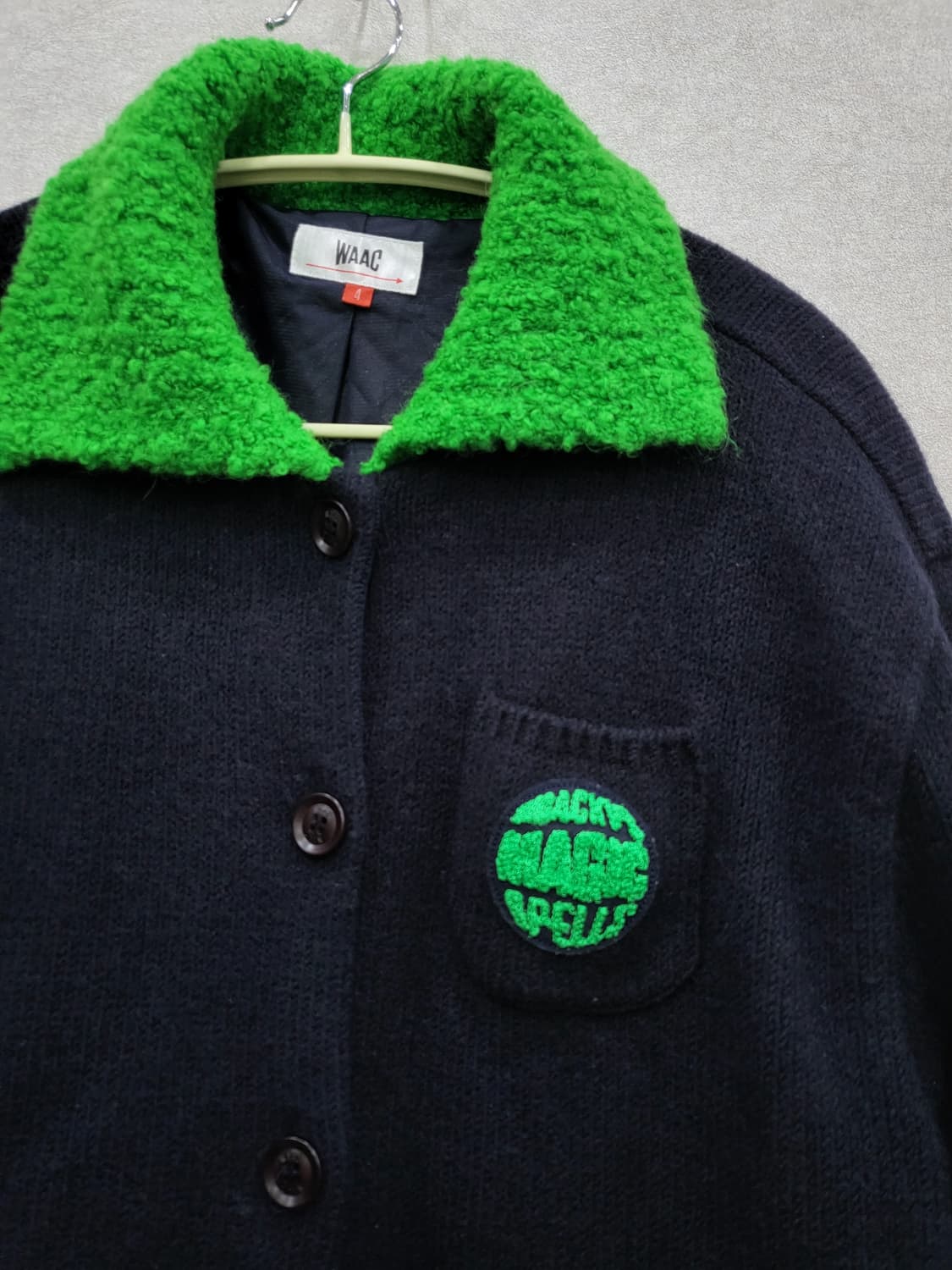 왁 WAAC 배색 니트 방풍 자켓 상품이미지3