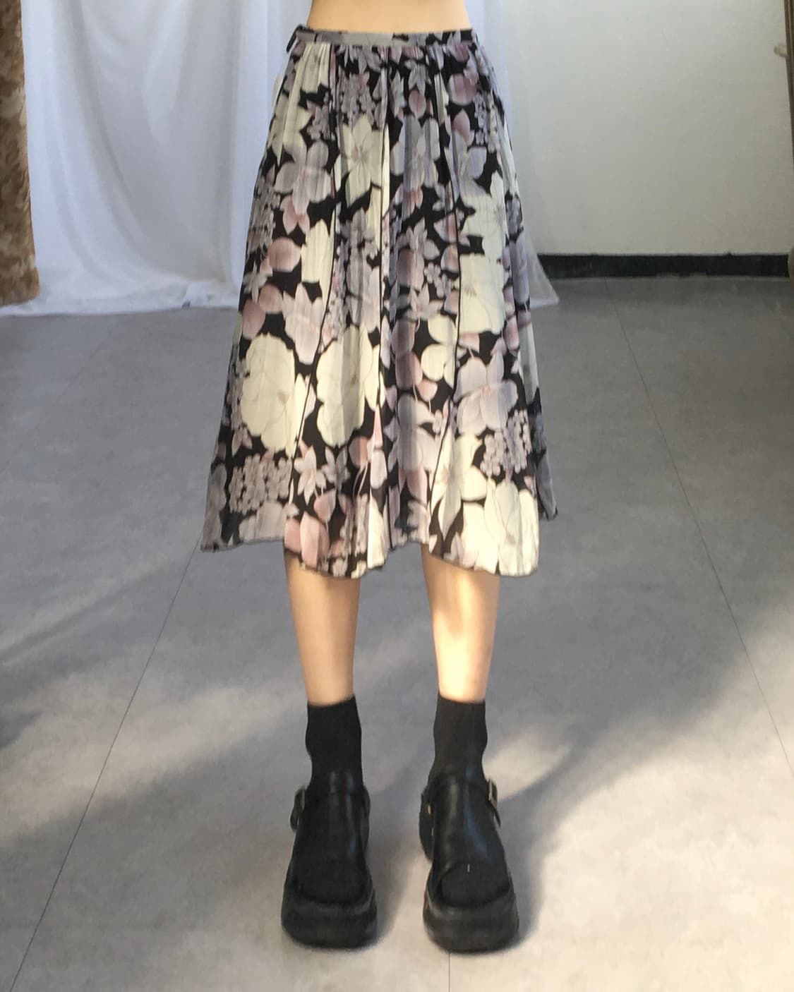 Flower pattern skirt 상품이미지4