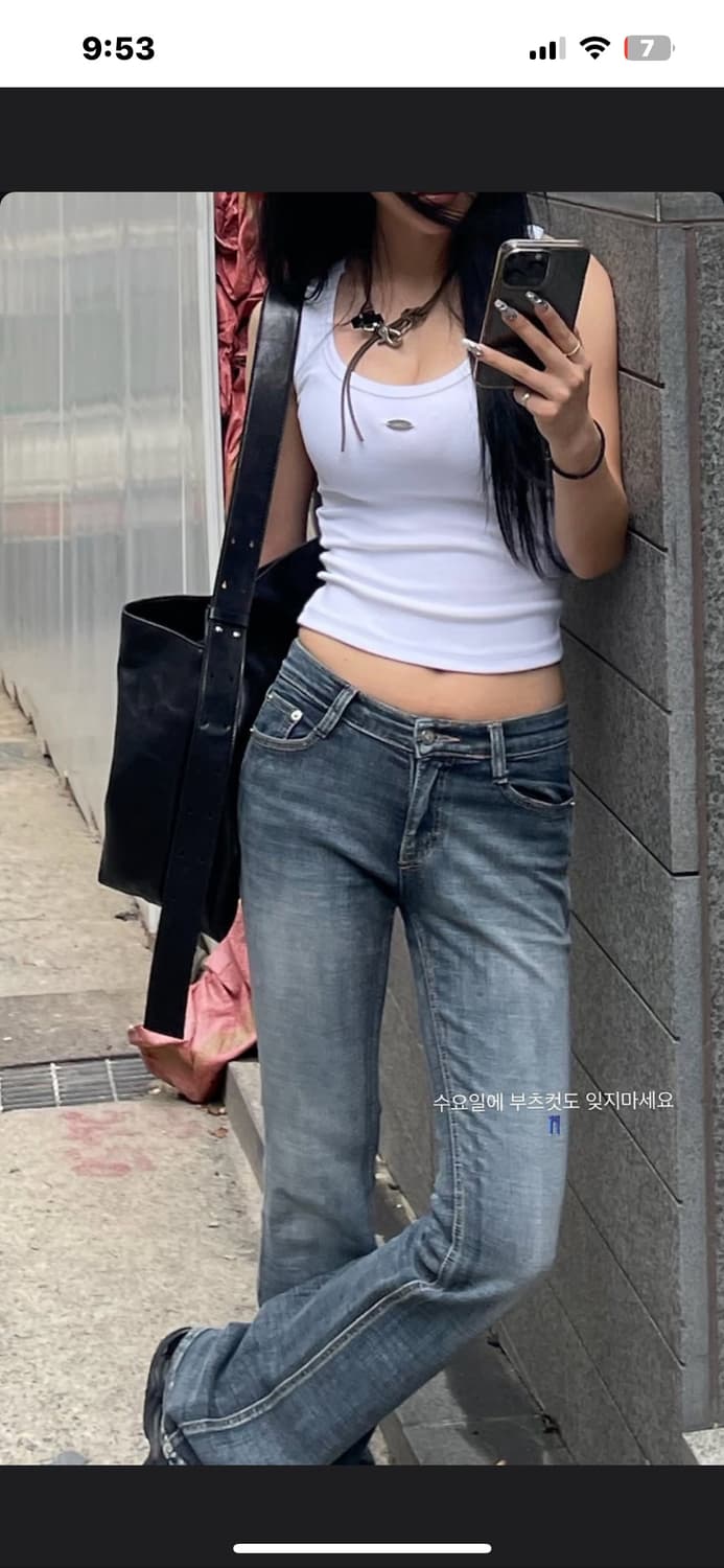 킴서울 세미 메탈 크롭탑 나시 상품이미지2