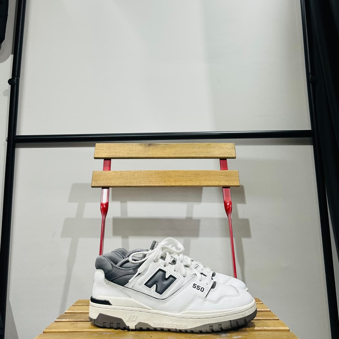 260) 뉴발란스 운동화 남성 남자 신발 550 레더 화이트 상품이미지1