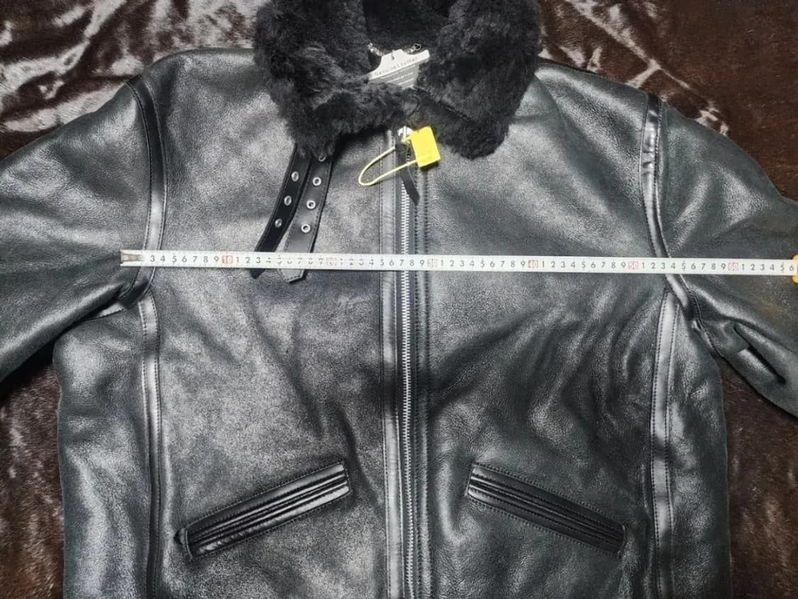 새상품SPERONE 명품 블랙 남자 천연가죽 리얼무스탕 자켓 새제품 간지 상품이미지6