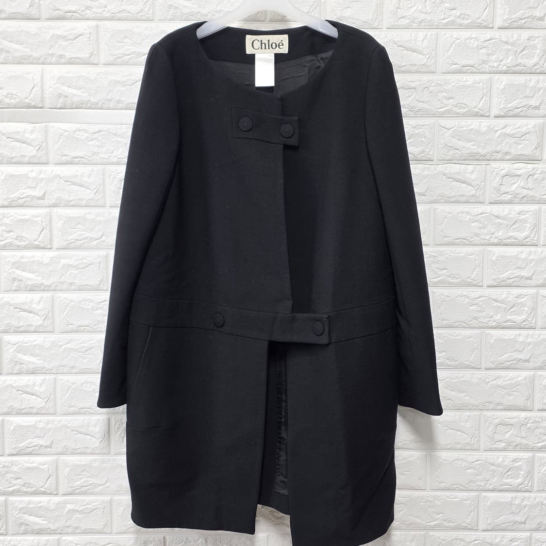 택포// 끌로에 Chloe 블랙 코트 T40 M 상품이미지1