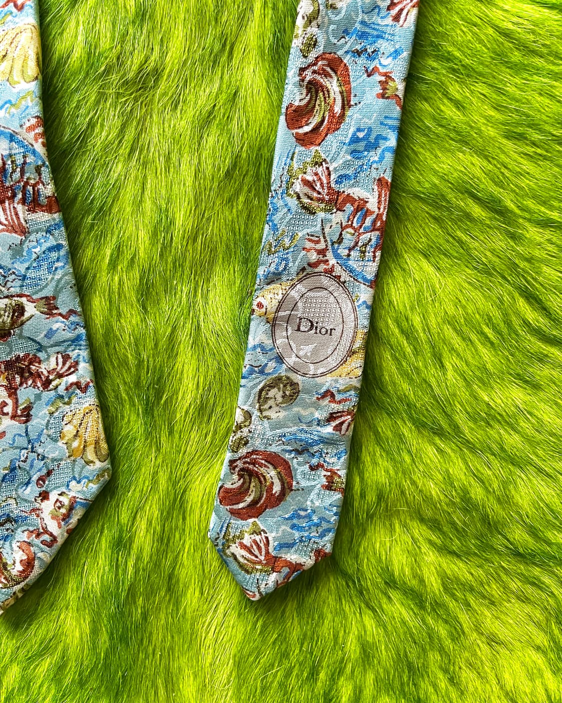 1980-90s Old DIOR France Made Silk Tie 상품이미지7