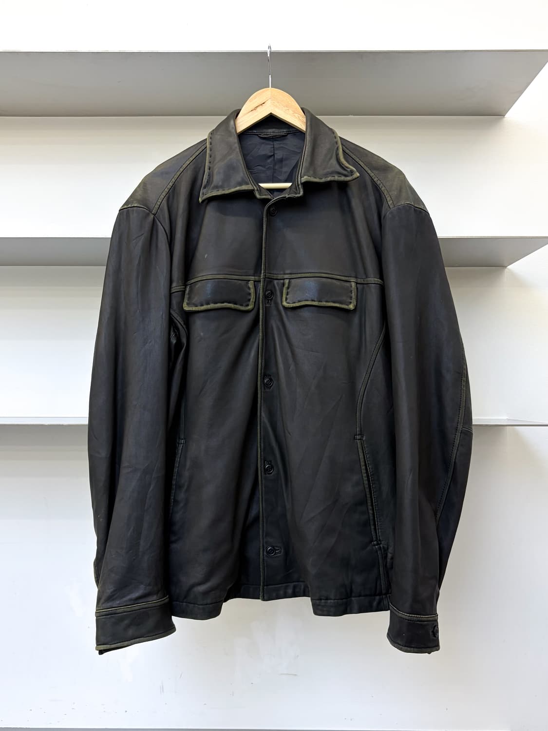 듀얼 웨스턴 램 레더 자켓 상품이미지1