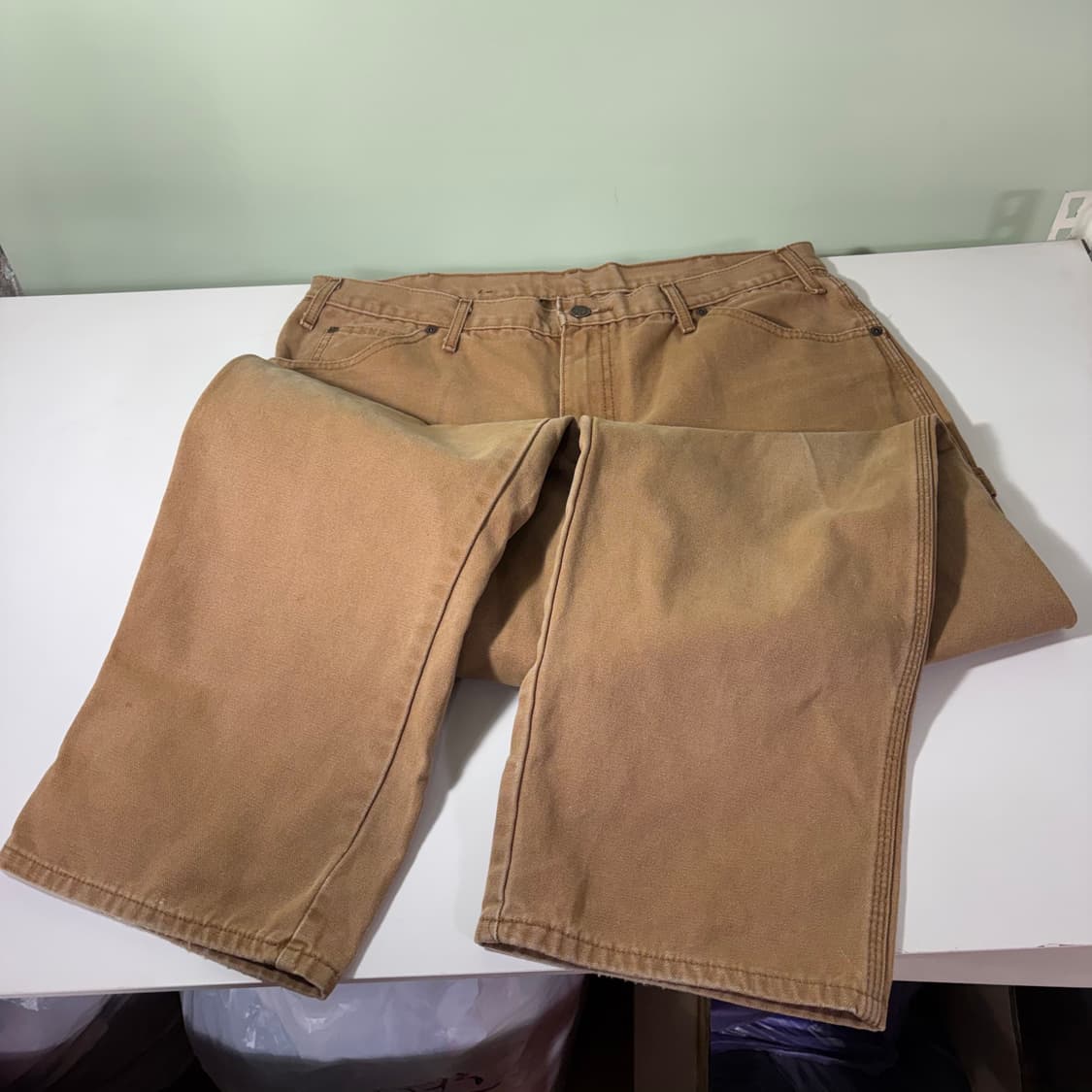 36 디키즈 베이지 레귤러핏 워크 캔버스 덕 카펜터팬츠 상품이미지5