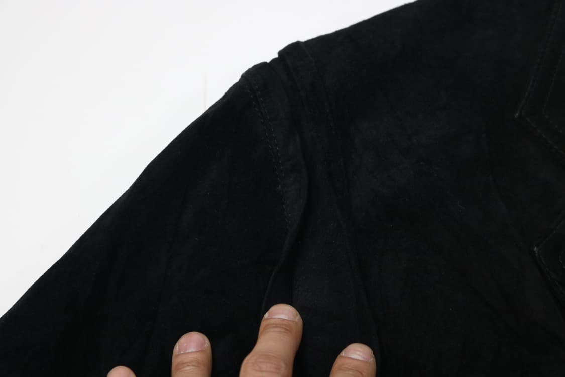 Kansai Man 칸사이맨 빈티지 블랙 돈피 스웨이드 레더 자켓 상품이미지5