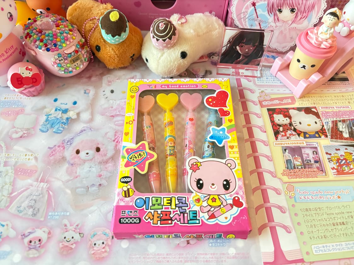 고전 이모티콘 샤프 세트 상품이미지1