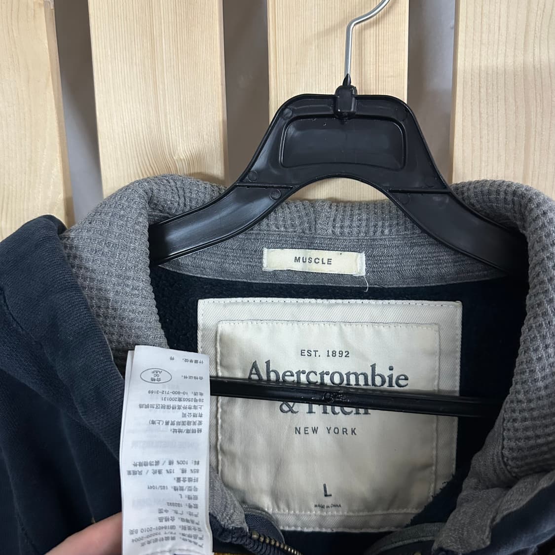 (L) 아베크롬비 네이비 후드집업 상품이미지6