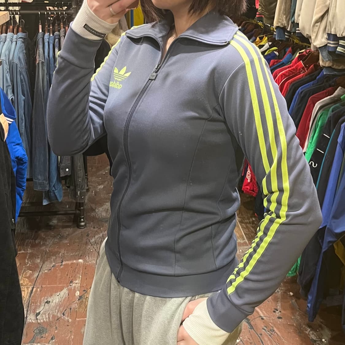 [HI] 아디다스 트레이닝 집업 그레이 상품이미지4