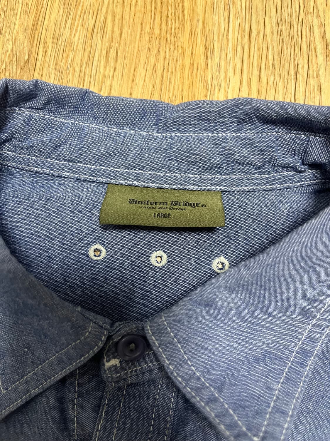 유니폼브릿지 OG 샴브레이 반팔 셔츠 상품이미지4