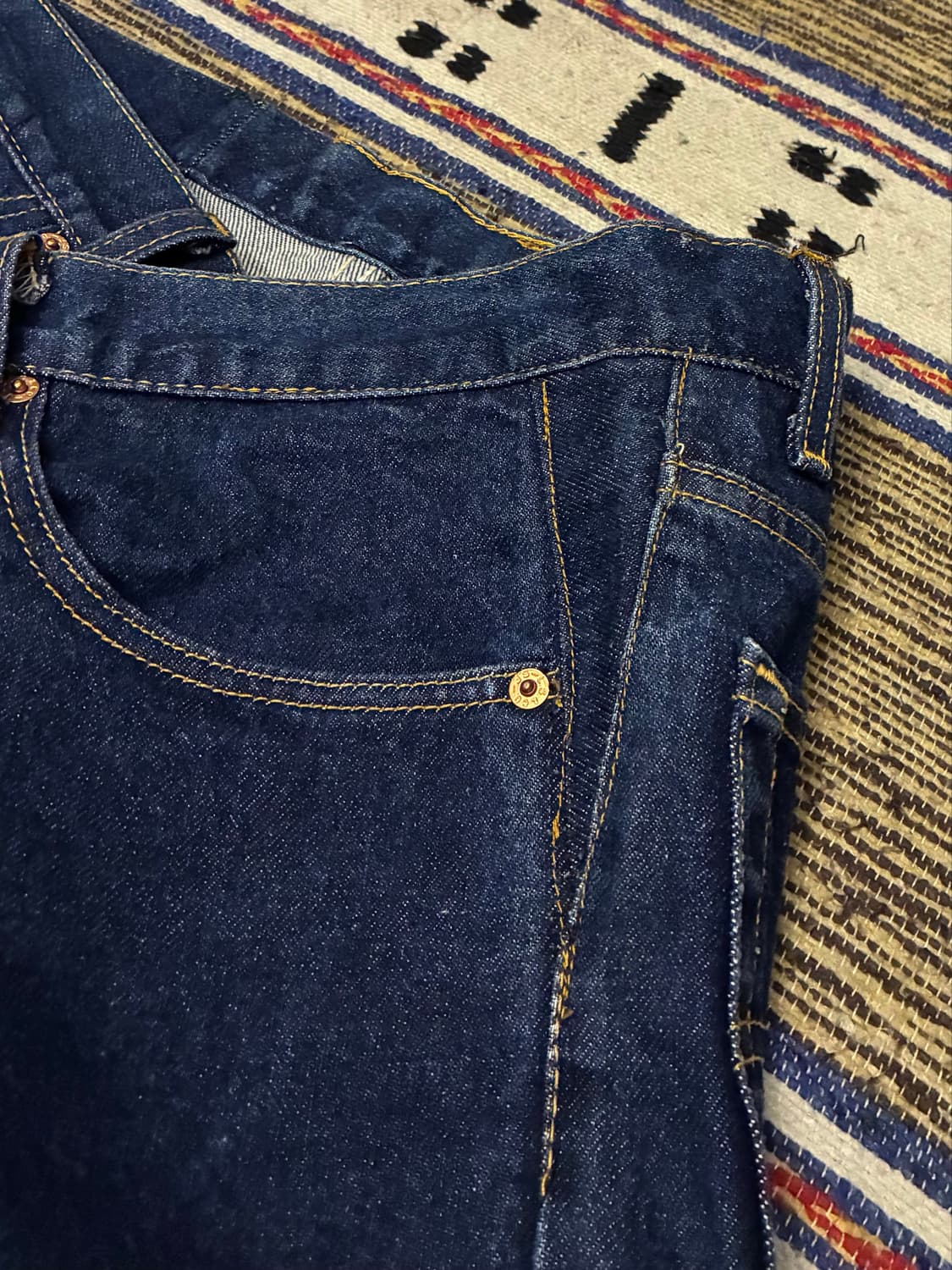 (32~33)00s USA Levis 빈티지 리바이스 517 진청 데님 상품이미지4
