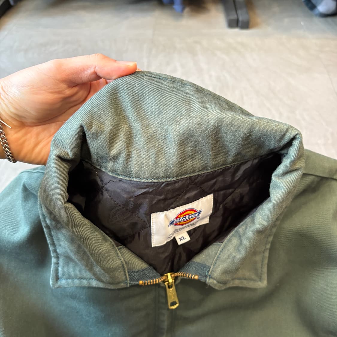 디키즈 정품 아이젠하워 누빔 그린 워크 자켓  상품이미지7