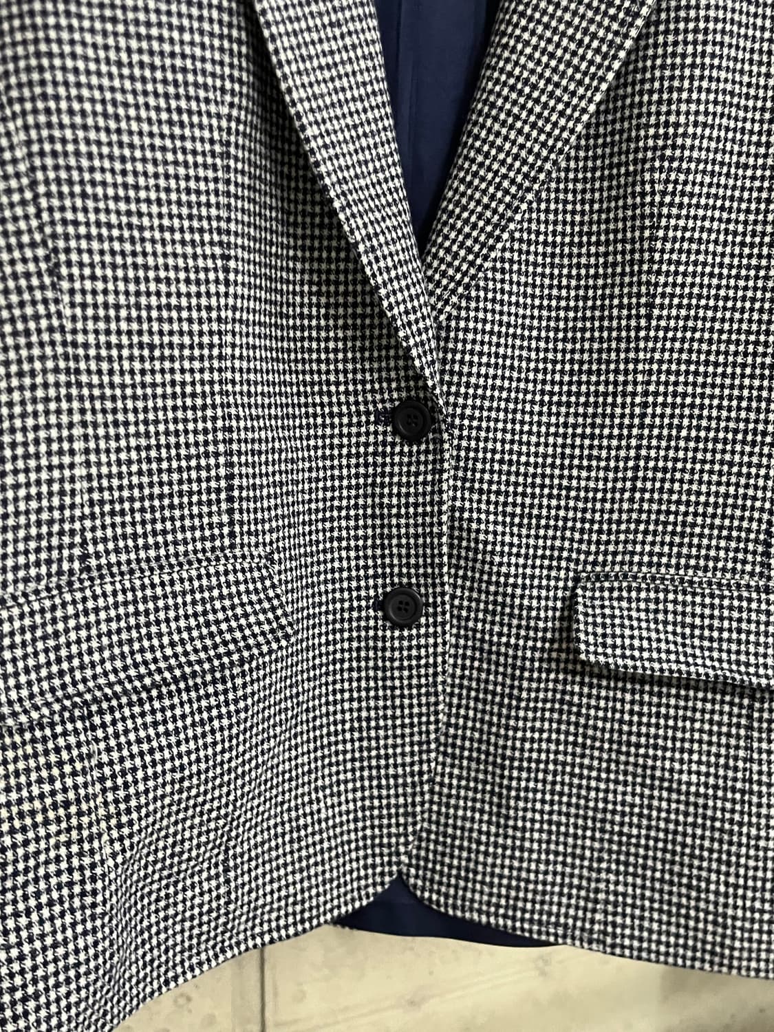 80s Pendleton Houndstooth Wool Blazer 상품이미지2