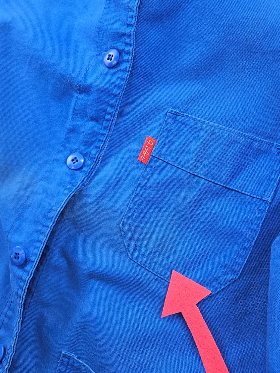 빈티지 3포켓 프렌치 워크 자켓 (XL추정) / 11505 상품이미지9