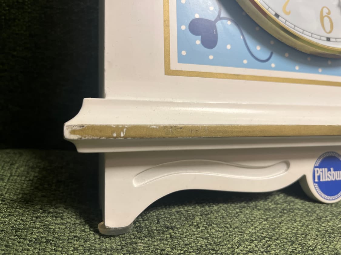 필스버리 도우보이 콜렉터 우드 클락 벽시계 빈티지 상품이미지4