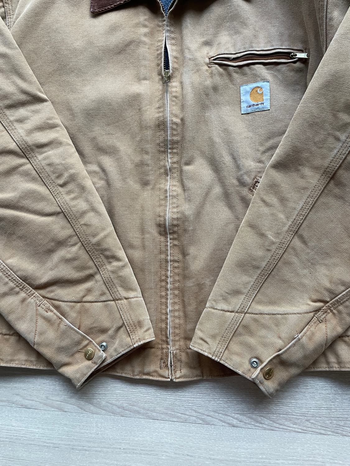 칼하트 J01 BRN 브라운 디트로이트 자켓 상품이미지5