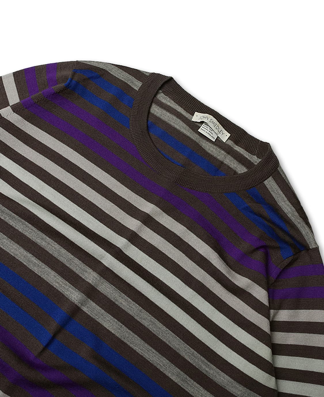 존 스메들리 [John Smedley] 럭셔리 잉글랜드 스트라이프 울니트 상품이미지2