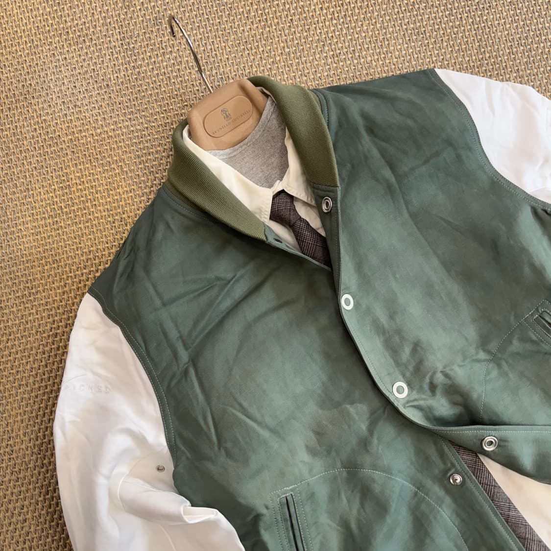 Handpicked 핸드픽드 이탈리안 최상급 린넨 MA-1 마원 블루종 상품이미지7