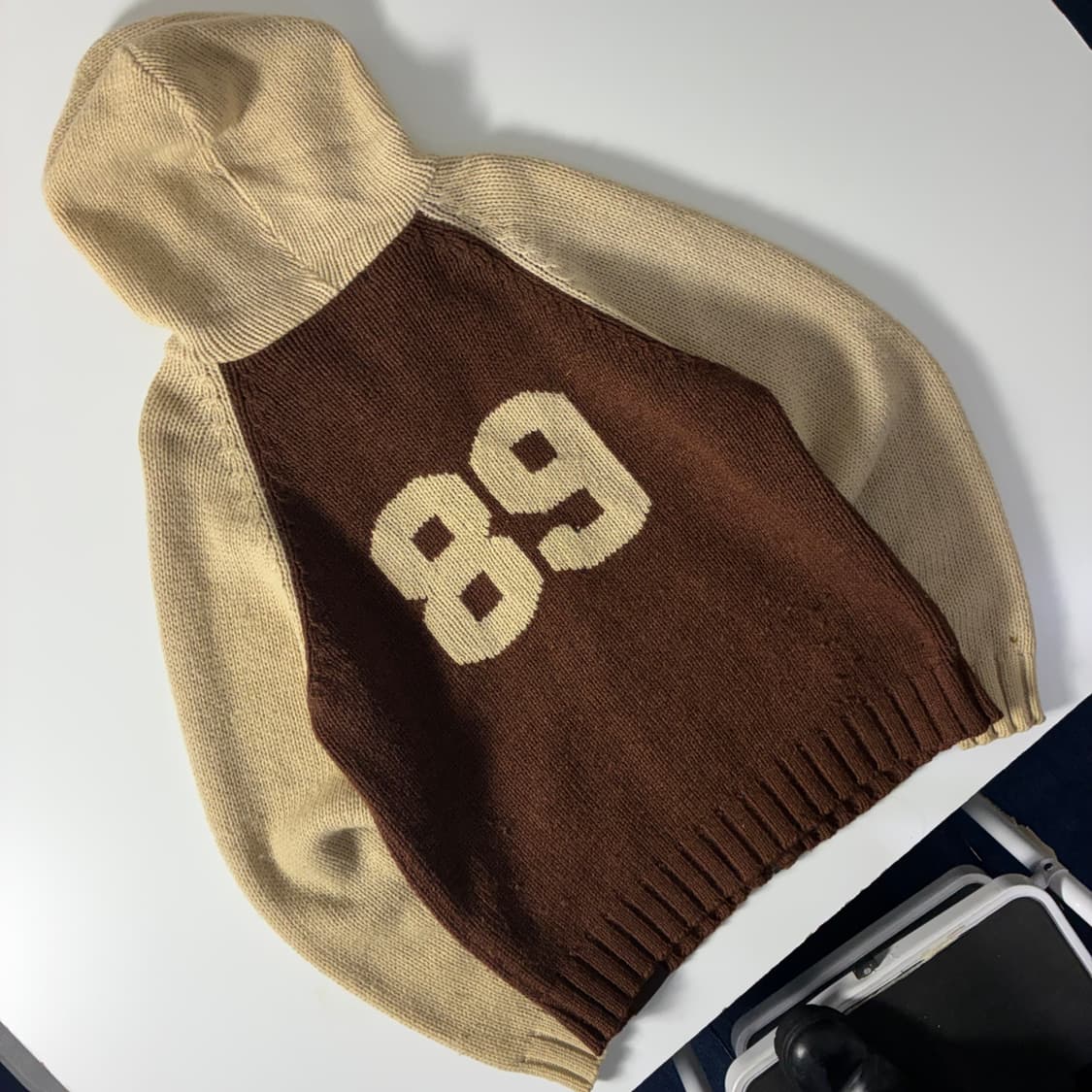 Edwin  에드윈 ‘89’ 레터 울 니트 후드집업  상품이미지3