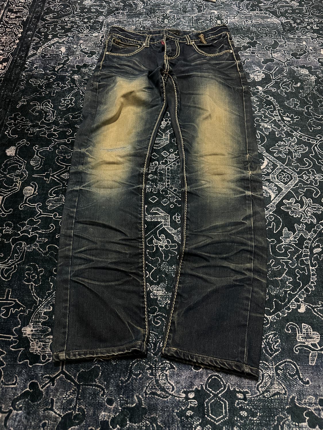 Japanese curve washed denim 상품이미지1