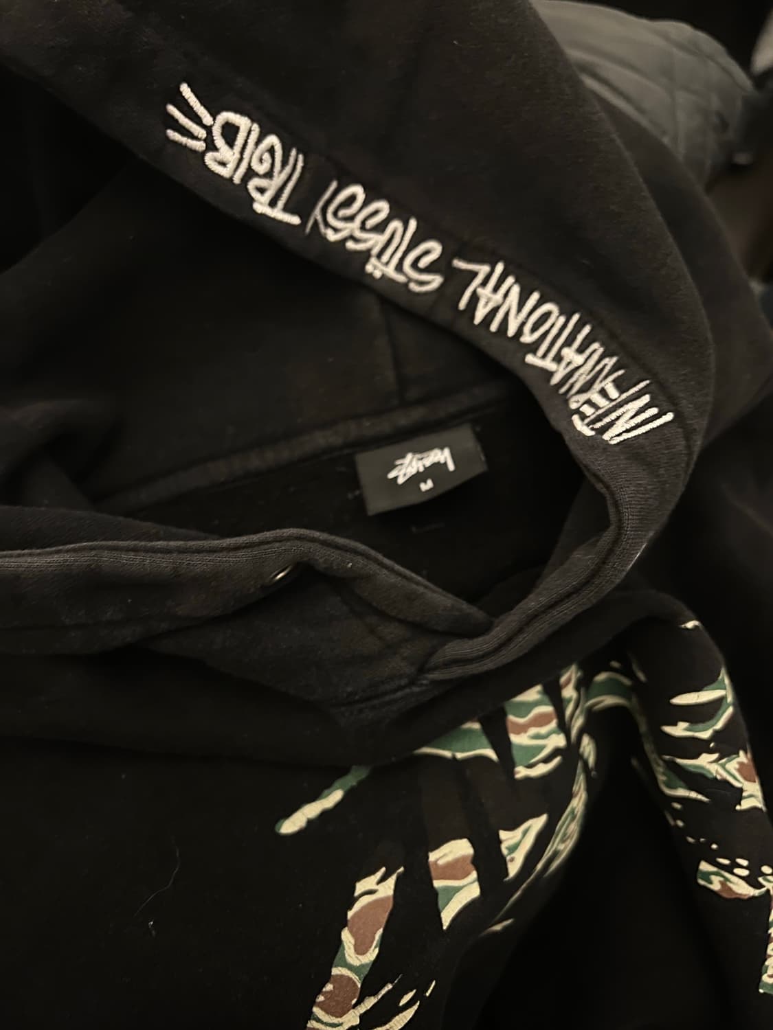 스투시 타이거카모 후드티 M 상품이미지3