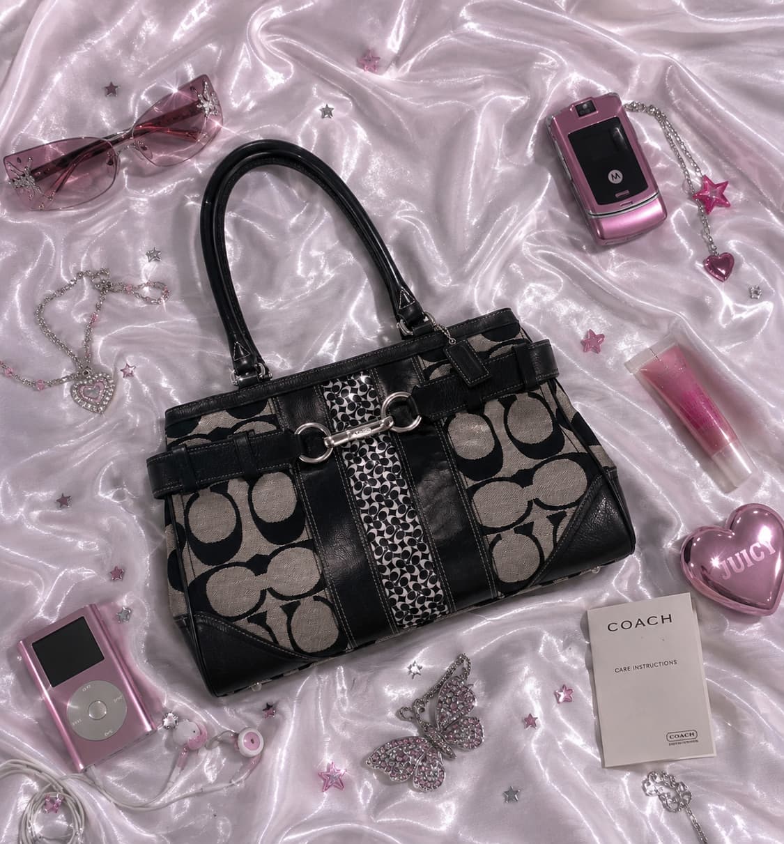 희귀🖤//Coach Hamptons Signature Carryall 상품이미지1
