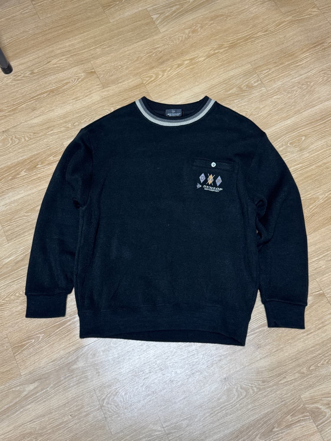 DUNLOP 던롭 모터스포츠 크루넥 니트 상품이미지1