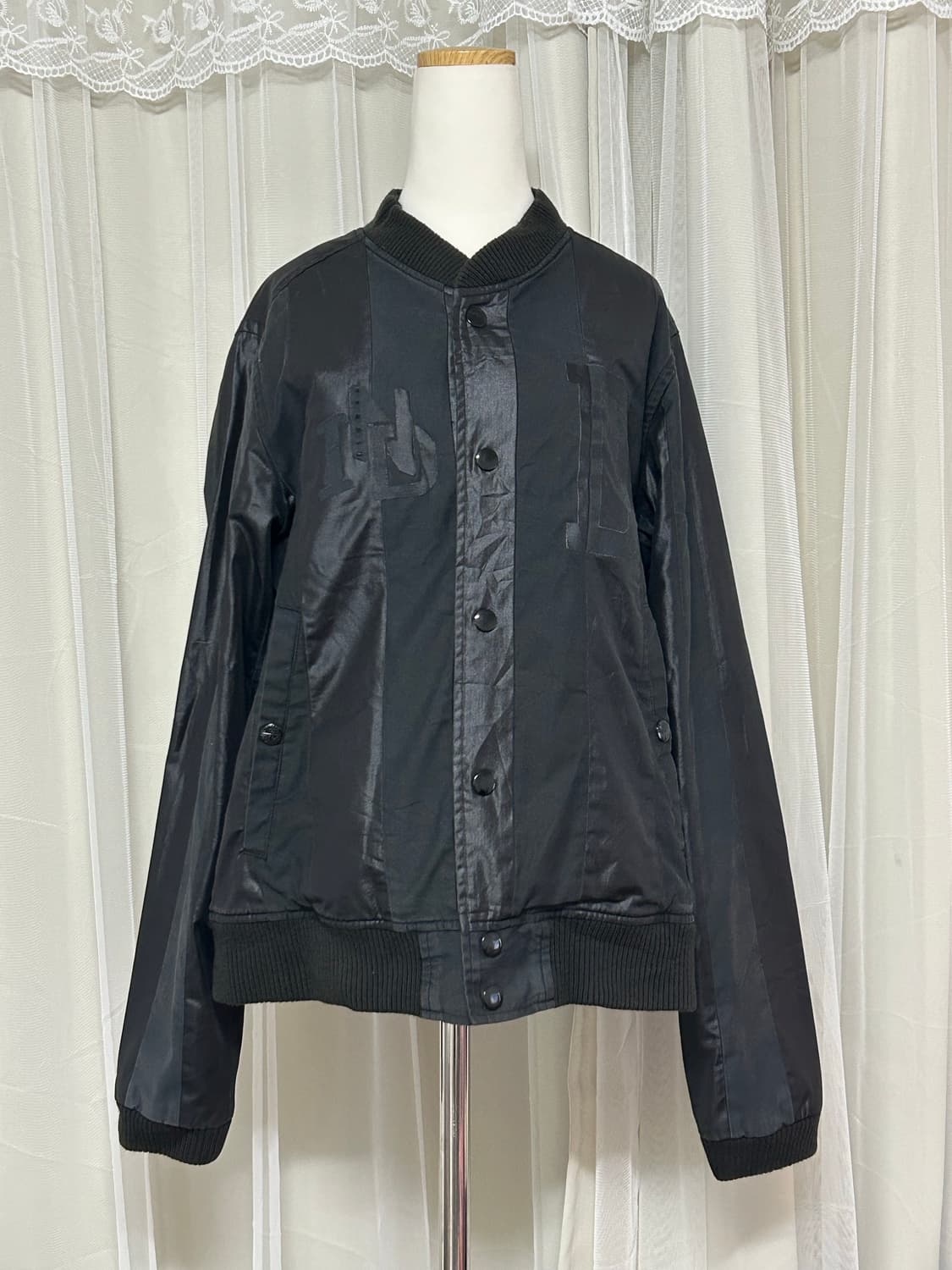 Disel 블랙 스타디움 코치 자켓 락시크 상품이미지1