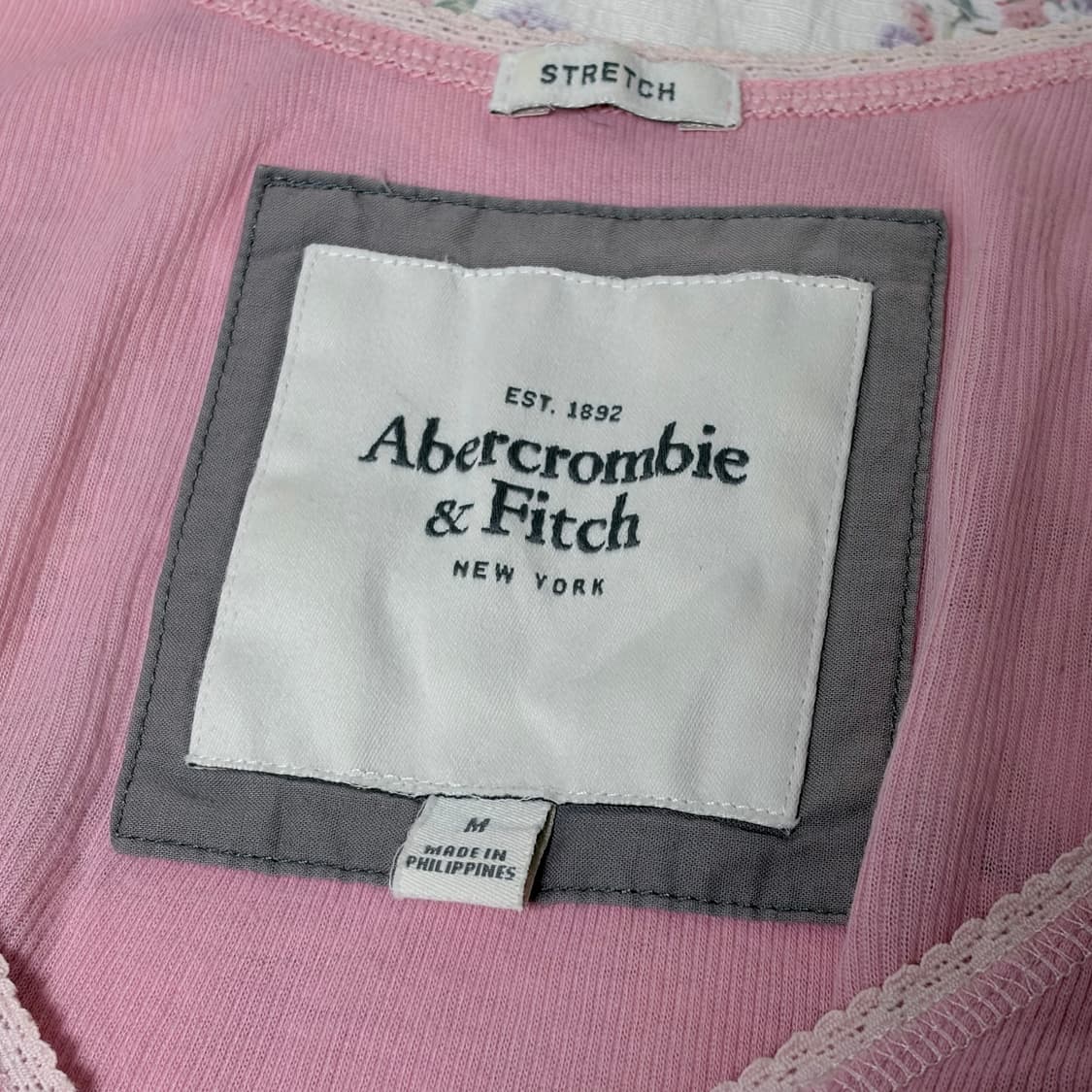 아베크롬비 2000s 핀터깔 희귀 브이넥 상품이미지2