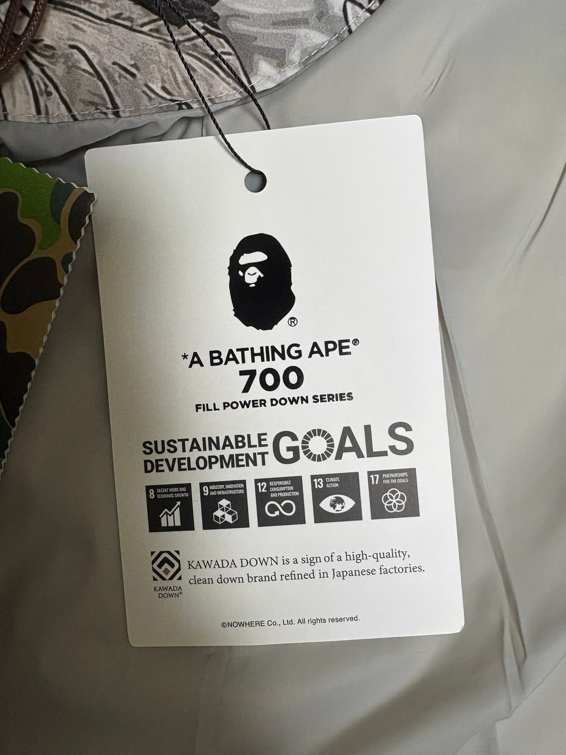 (n) [베이프] 트리 엣지 다운 패딩 S 상품이미지3