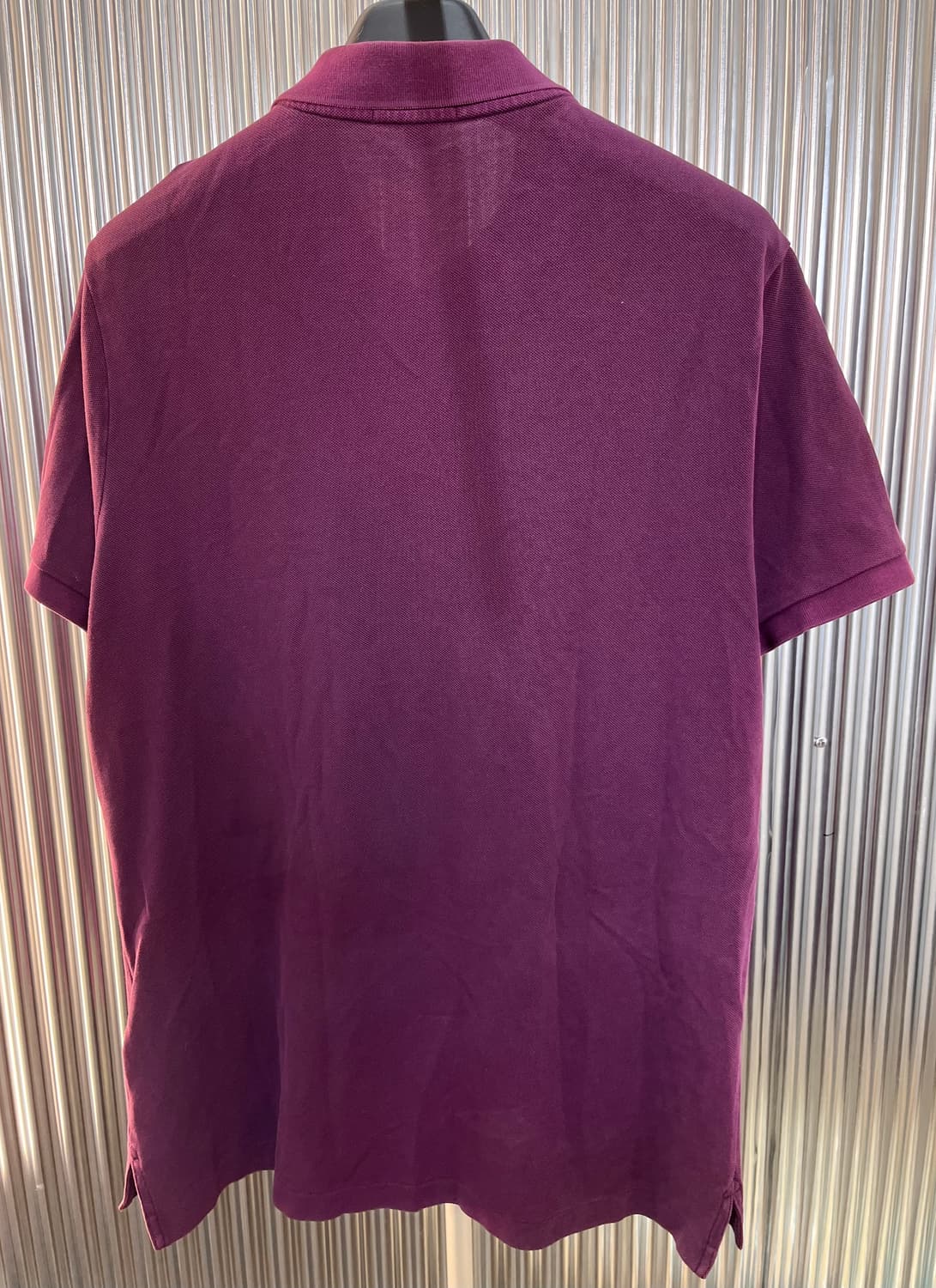 버버리 브릿 퍼플 피케 폴로 셔츠 XL 상품이미지4