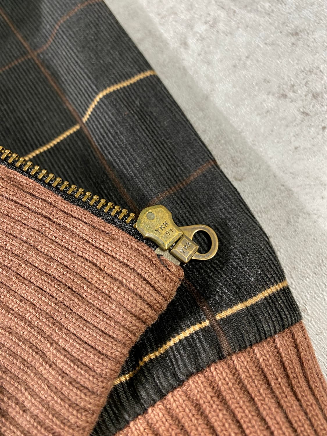 [L] 레어 00s Nike 브라운 스우시 코듀로이 체크 자켓 상품이미지6