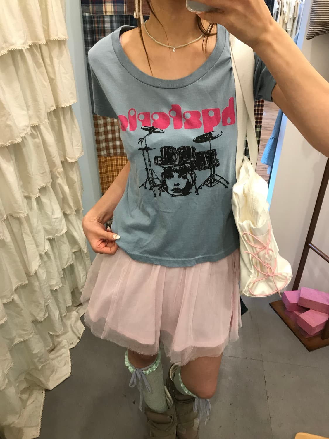 히스테릭글래머 소라 반팔티셔츠 상품이미지3