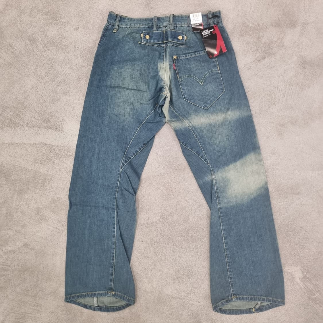 희귀레어 새제품 일본 리바이스 엔지니어드진 루즈핏 신치백유럽서부르는게값 상품이미지5