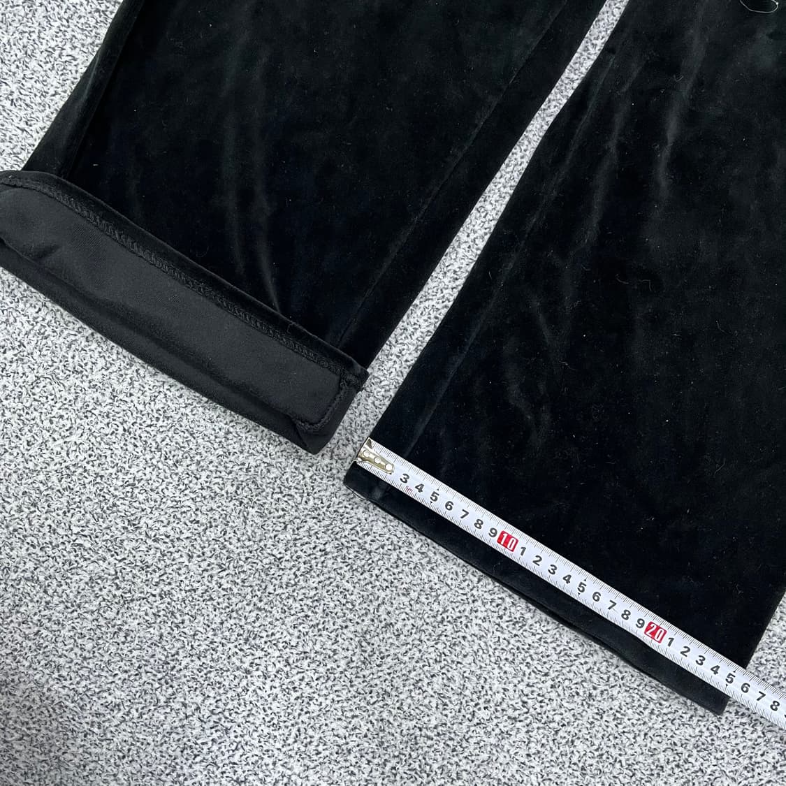 실측확인 빈티지 여성 벨벳 바지 0327M 상품이미지7