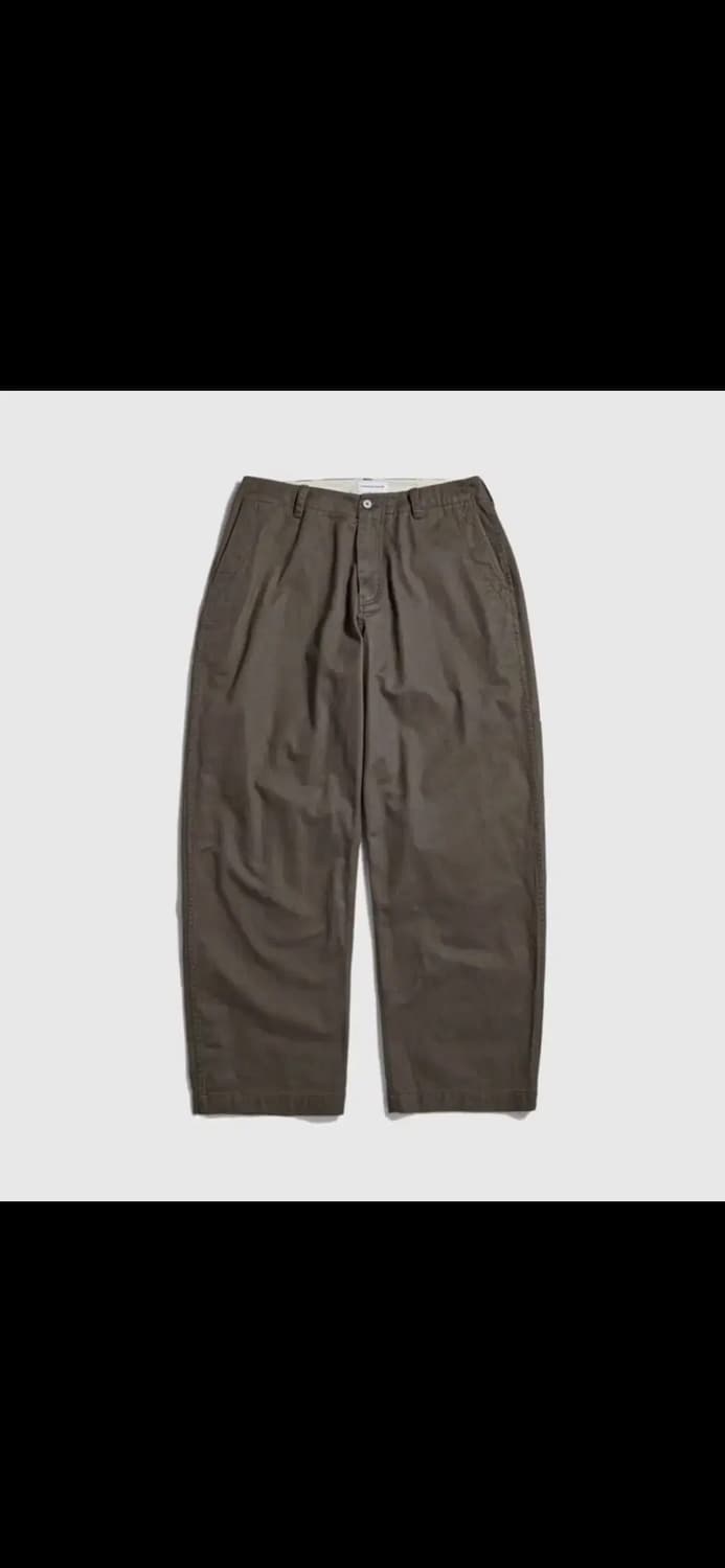 에스피오나지 Wide Officer Pants Taupe M 상품이미지1
