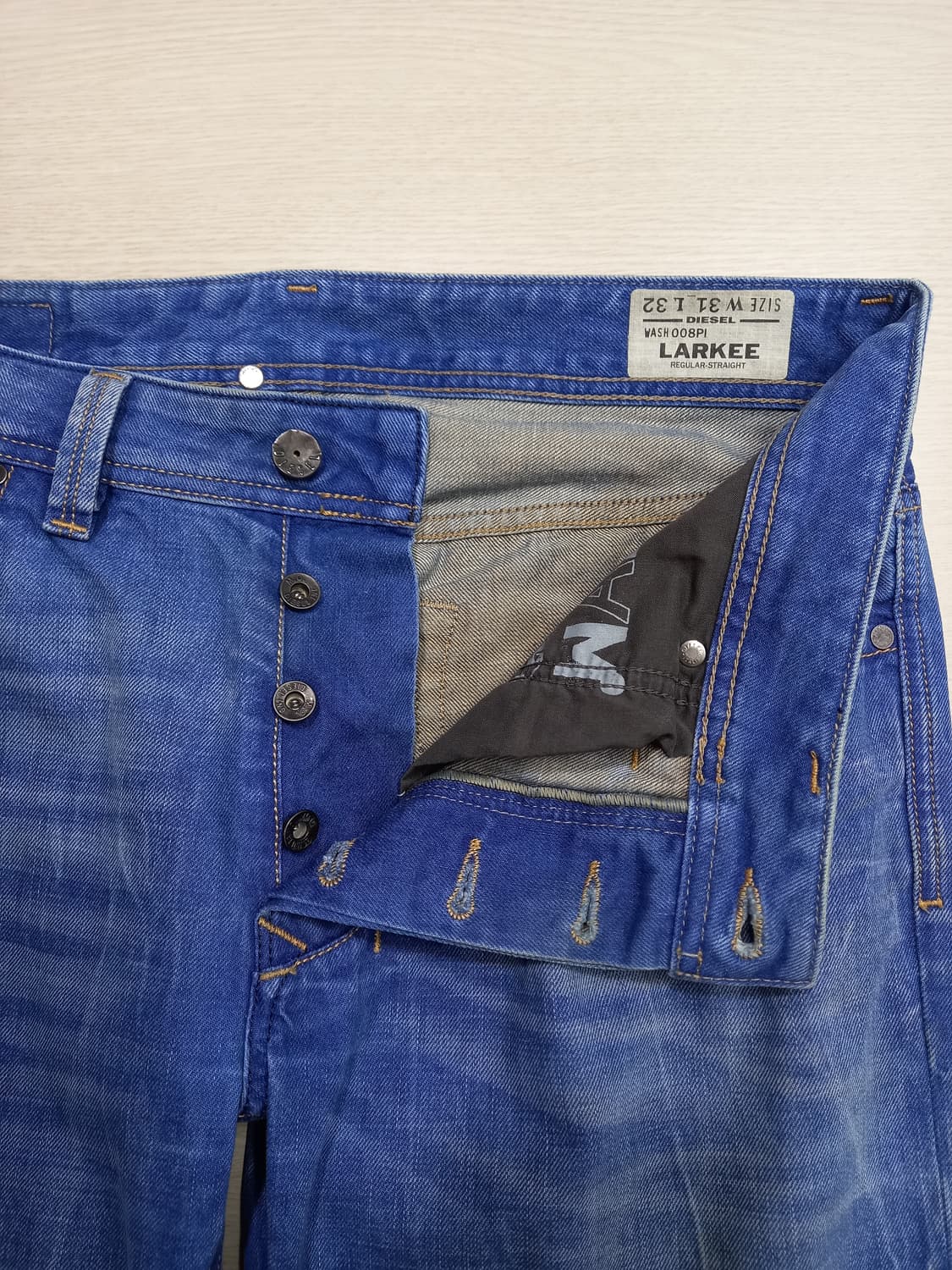 31 DIESEL Larkee 약골반 워싱 일자진 31-491 상품이미지7