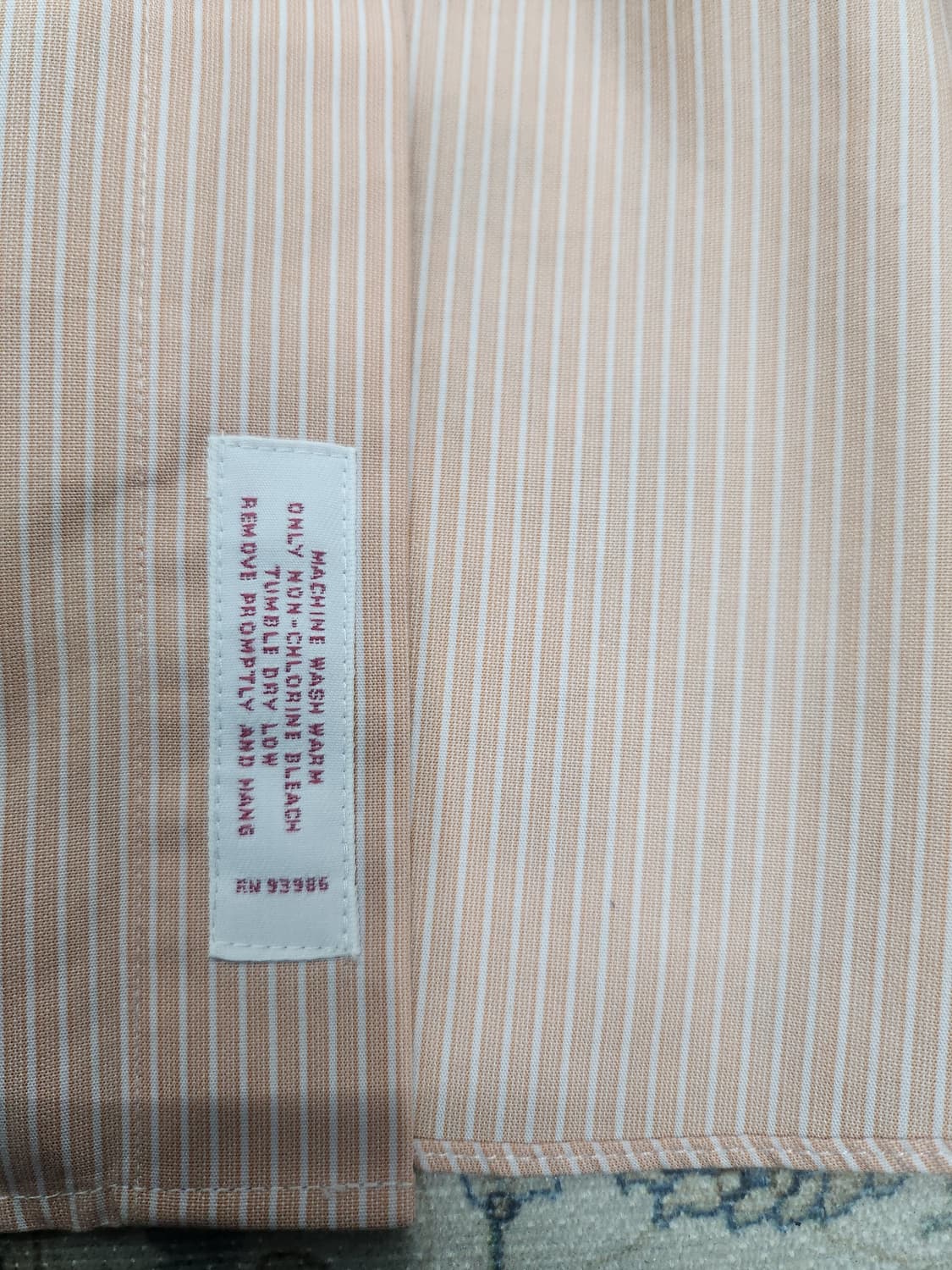 브룩스 브라더스 오렌지 스트라이프 셔츠 17 2/1 (115까지) 상품이미지6