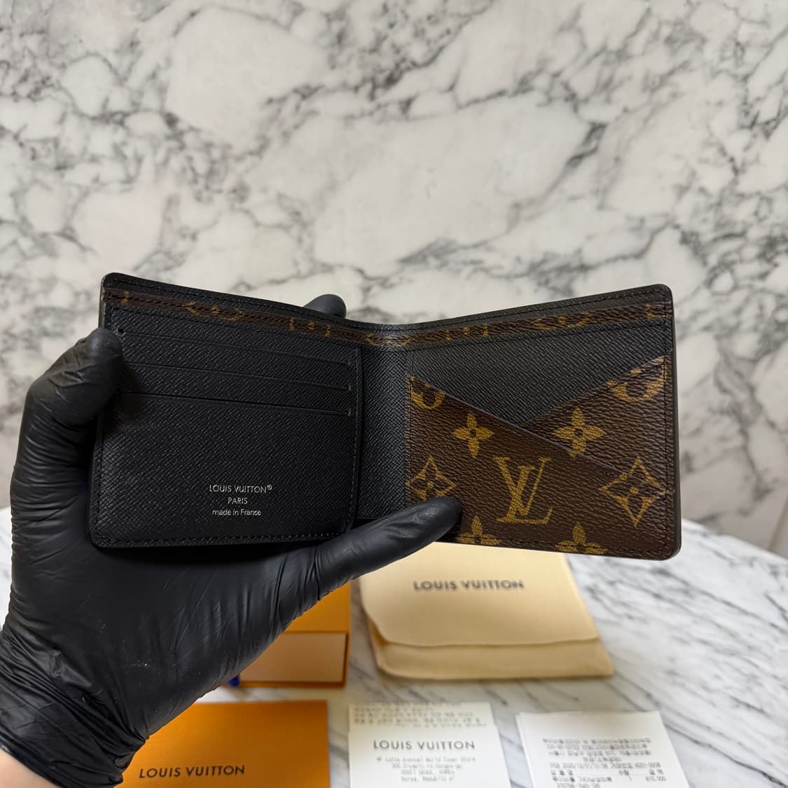 루이비통 모노그램 마카사르 멀티플 월릿 반지갑 상품이미지3