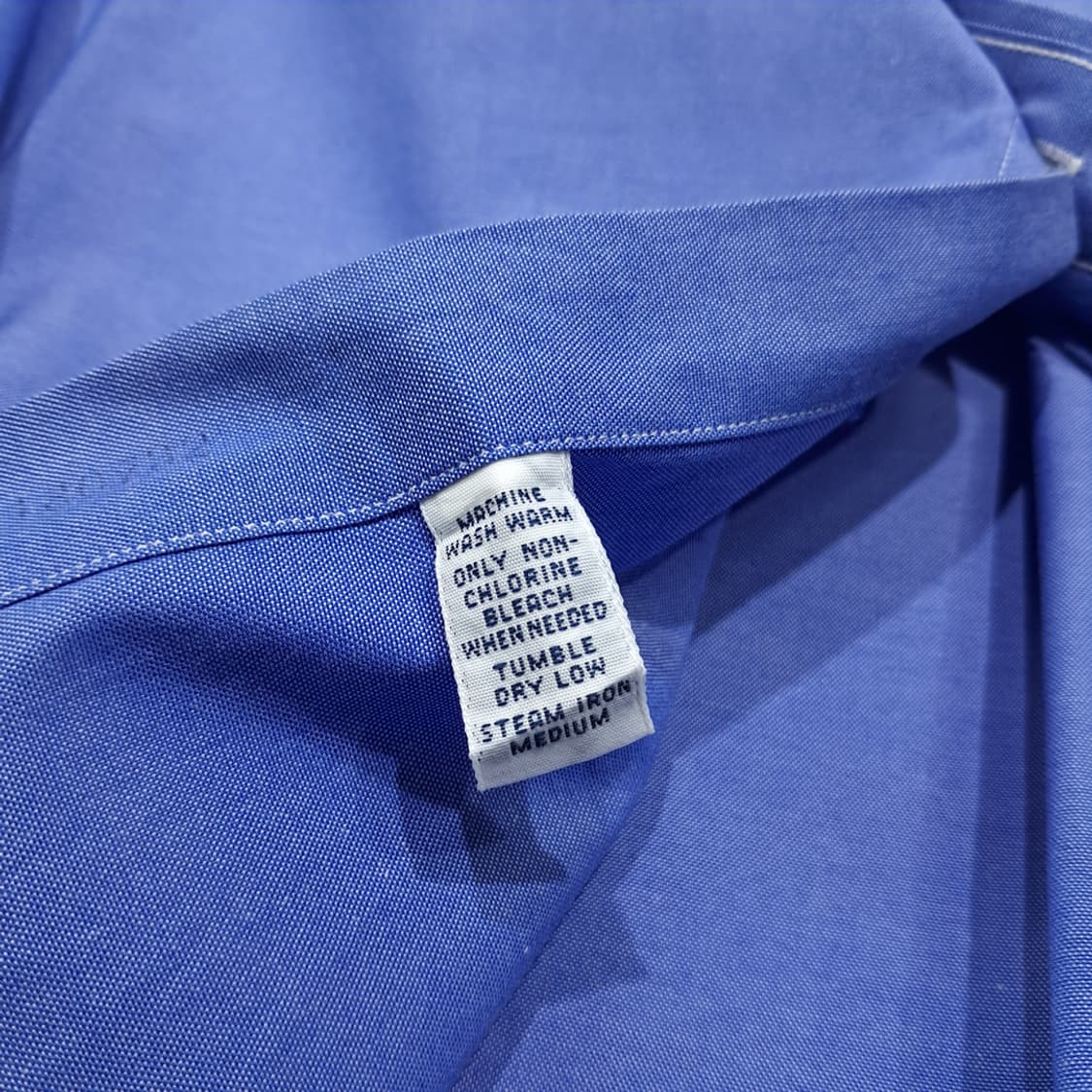 CL253 4XL 폴로 90s 홍콩판 코튼 버튼다운 블루 셔츠 남방 상품이미지6