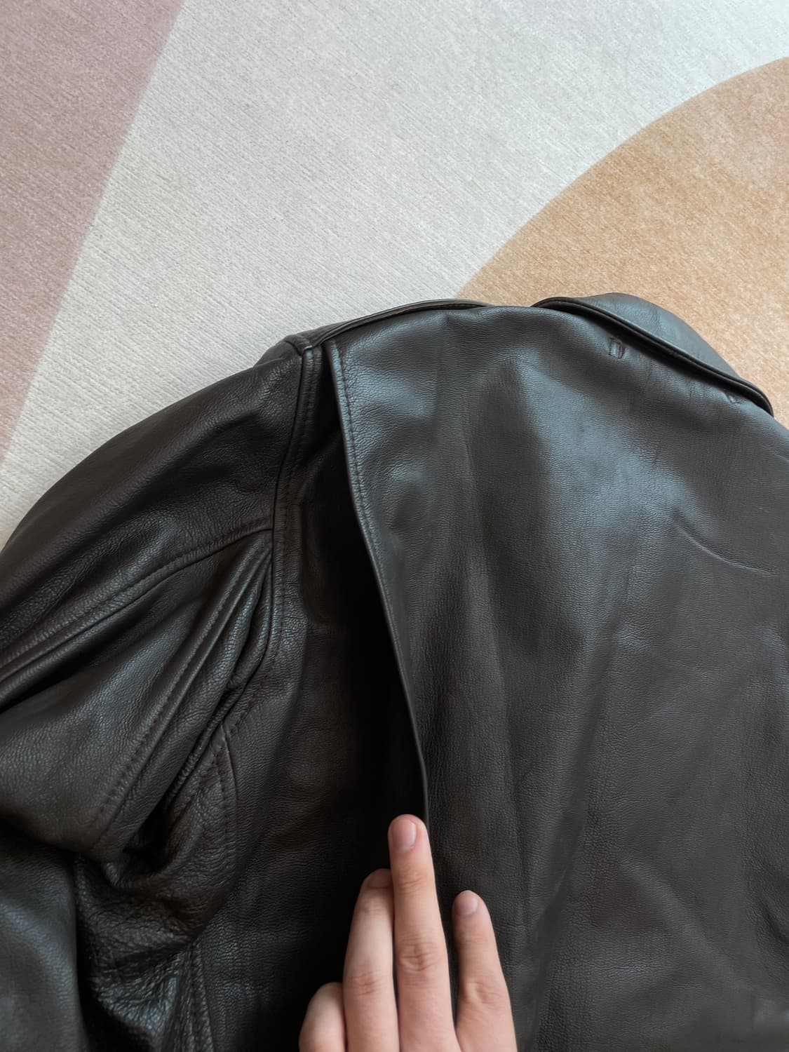 (36R) 깁슨앤반스 an-j-3 레더 플라이트 자켓 상품이미지6