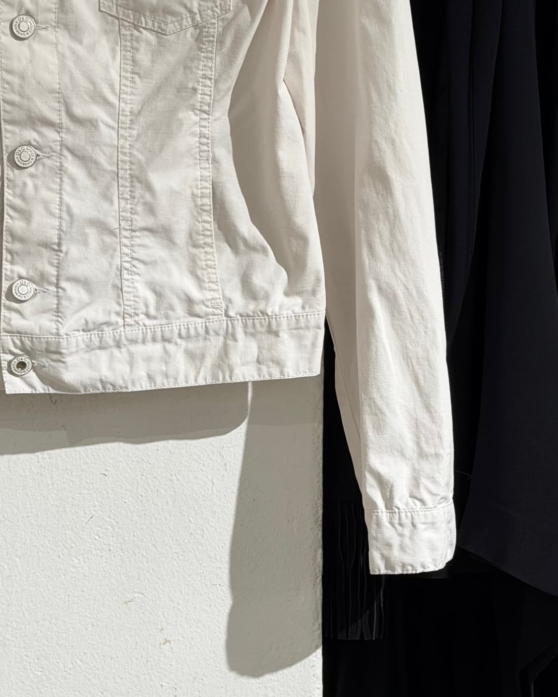 돌체앤가바나 화이트 로고 포플린 자켓 상품이미지6