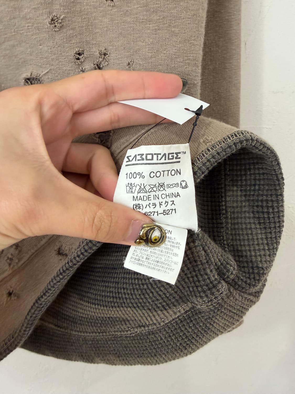 90s SABOTAGE 사보타지 샷건 스웻셔츠 상품이미지6