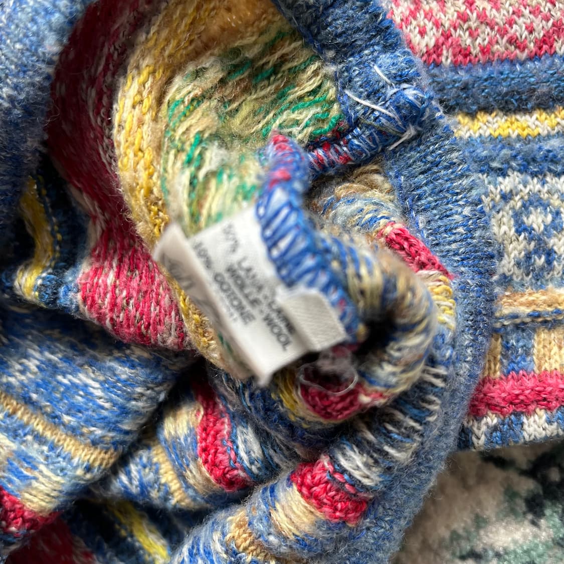 Miss College italy 케이블 패턴 니트 집업(M) 상품이미지4