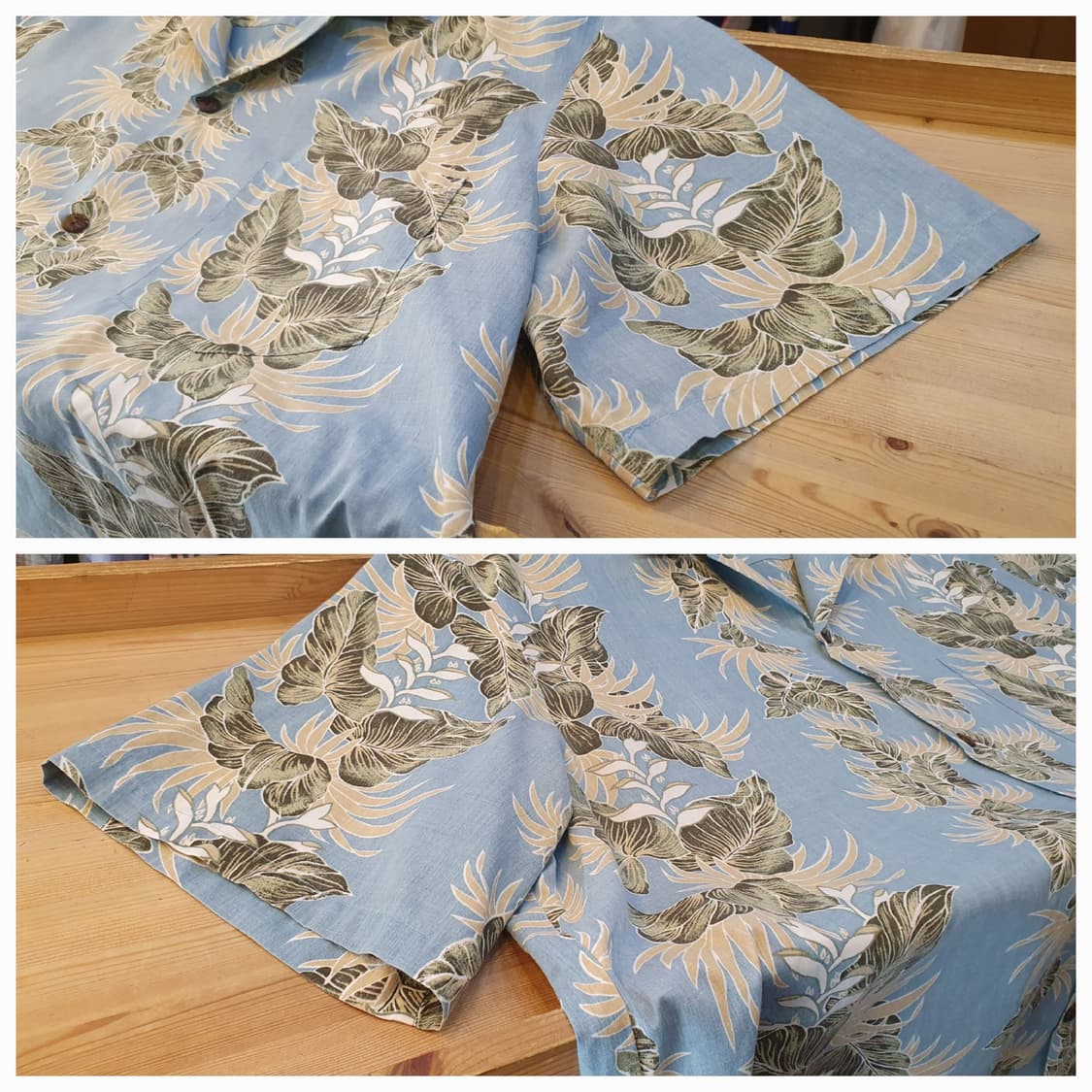 130(4XL).하와이안 셔츠(라이트블루) 상품이미지4