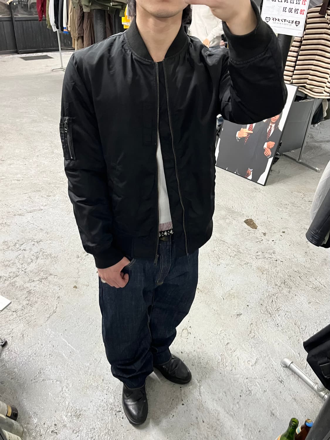 Nano Universe ma-1 bomber jacket 상품이미지3