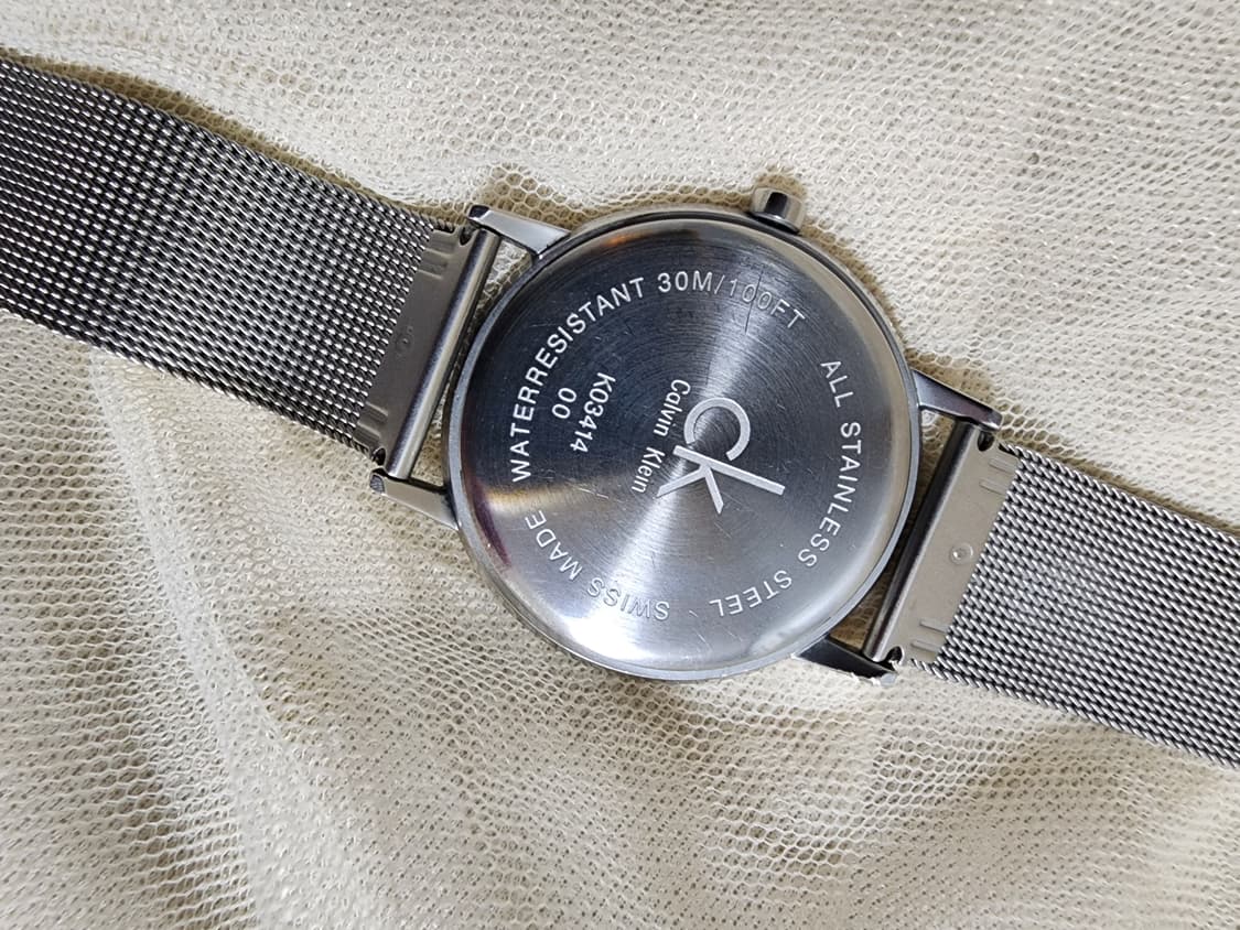 CK 캘빈클라인 메쉬 실버 시계 공용 상품이미지5