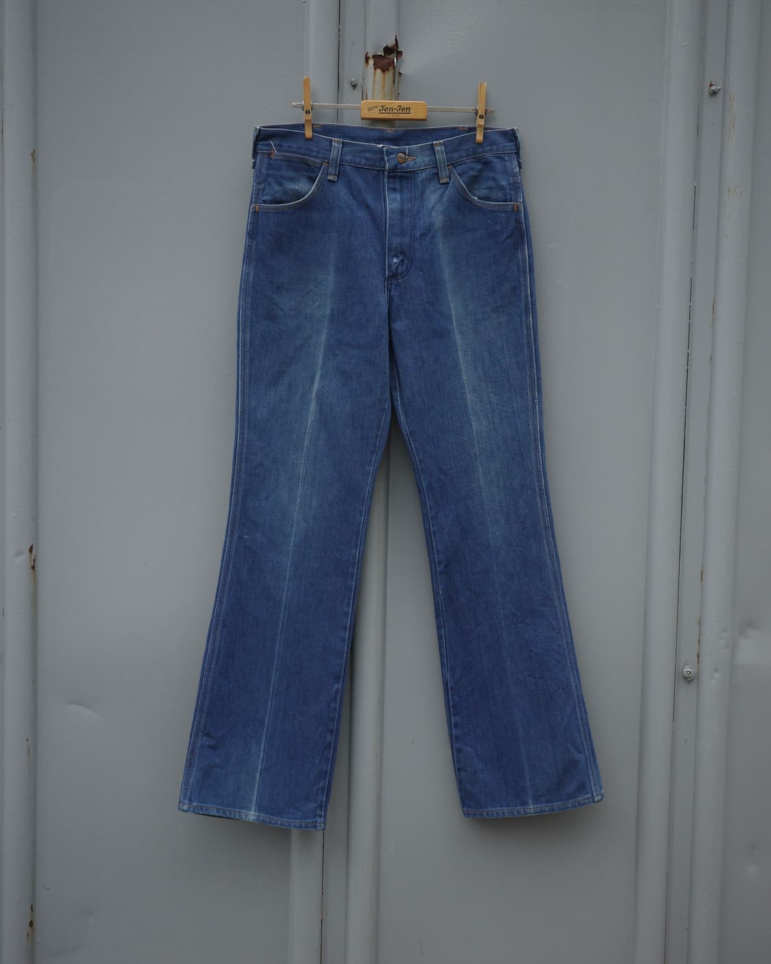 70s 랭글러 일자페이딩 플레어 데님 팬츠 상품이미지1